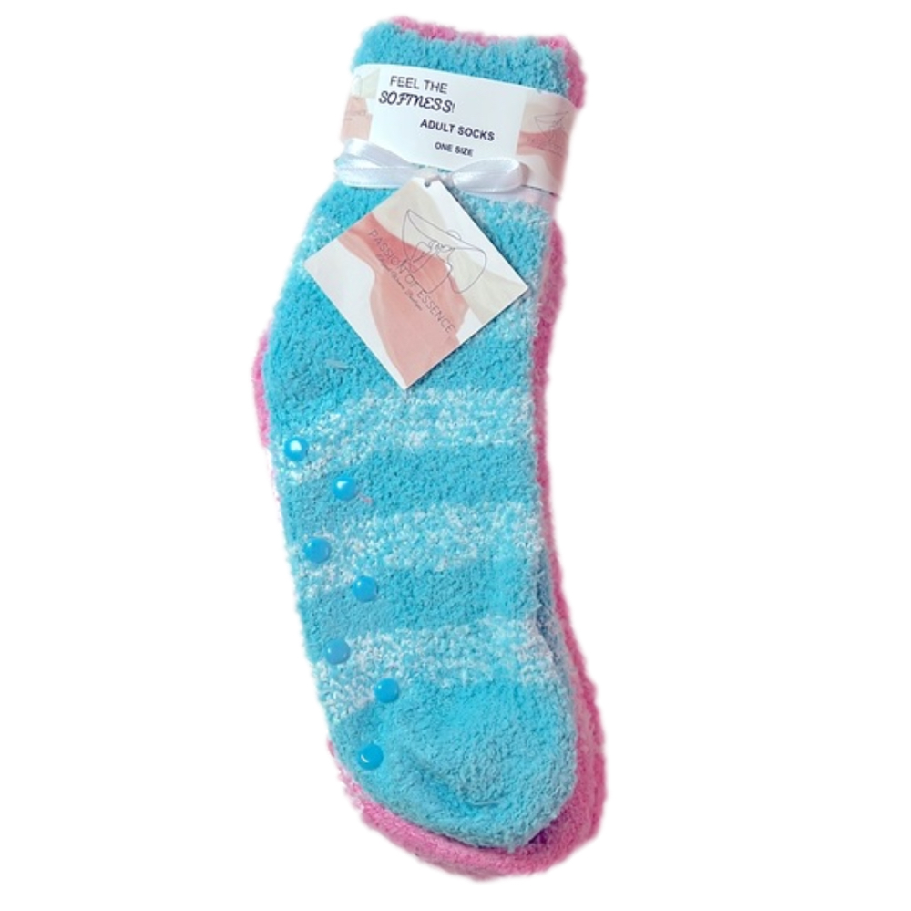 2 Pair of Adult Fluffy Cozy Socks
